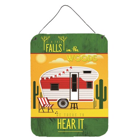Carolines Treasures Be in the Woods Retro Camper Desert Wall or Door Hanging Prints BB5483DS1216